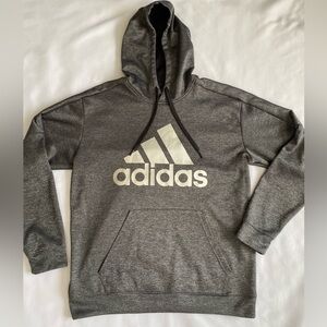 Adidas Men's Team Fleece Logo Hoodie
